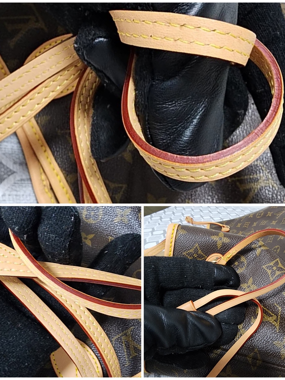 Louis Vuitton Monogram Canvas Tote with Natural Trim - Picture 8 of 15